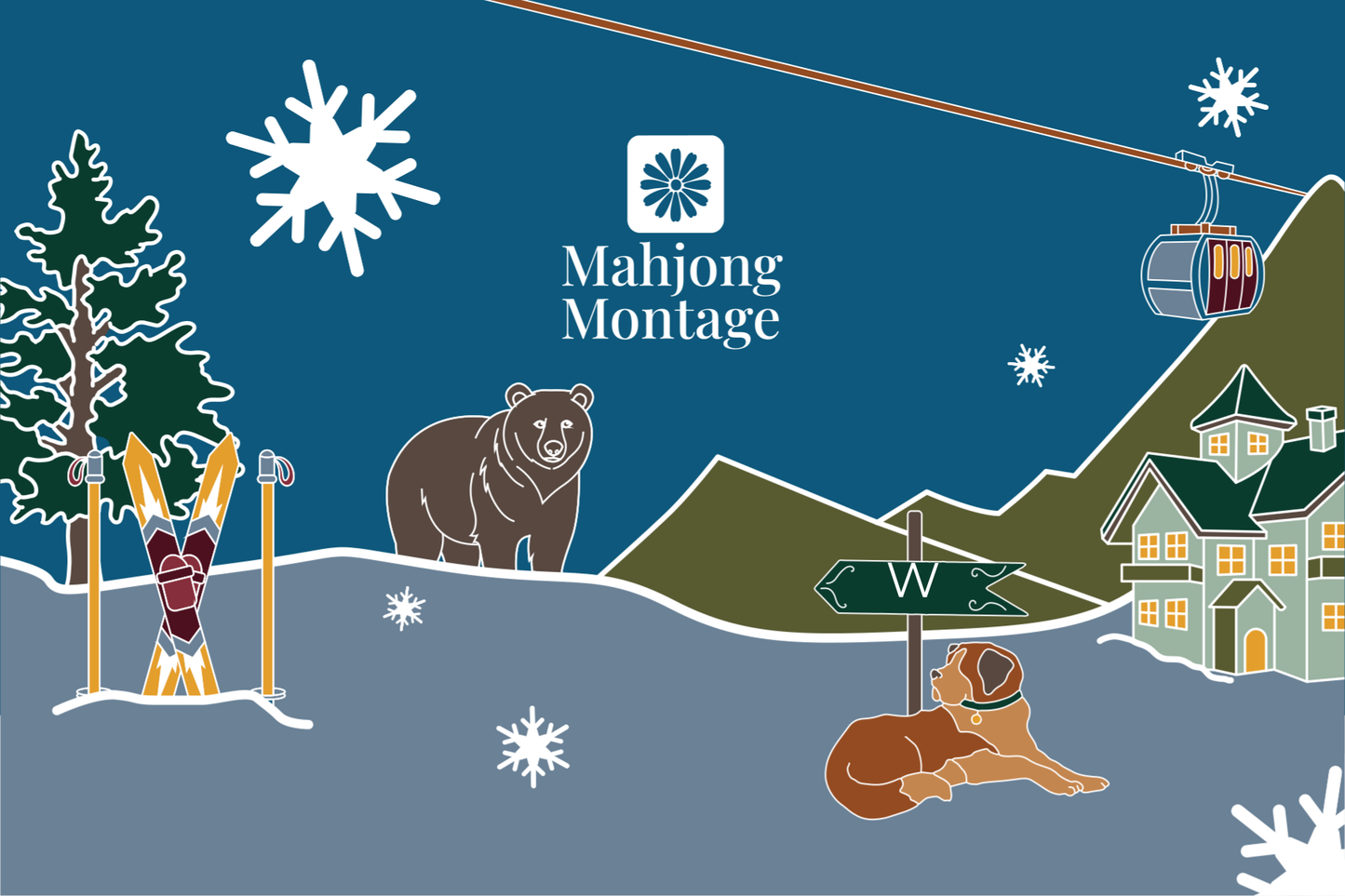 Winter Lodge Mahjong Tiles - Pre order