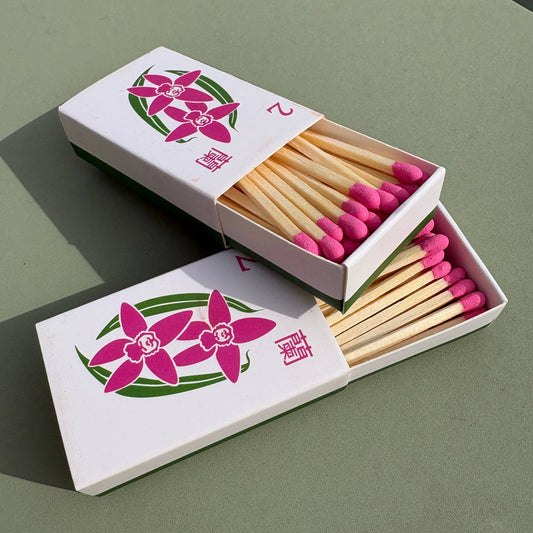 Painting With James - Mahjong Matchboxes - Orchid