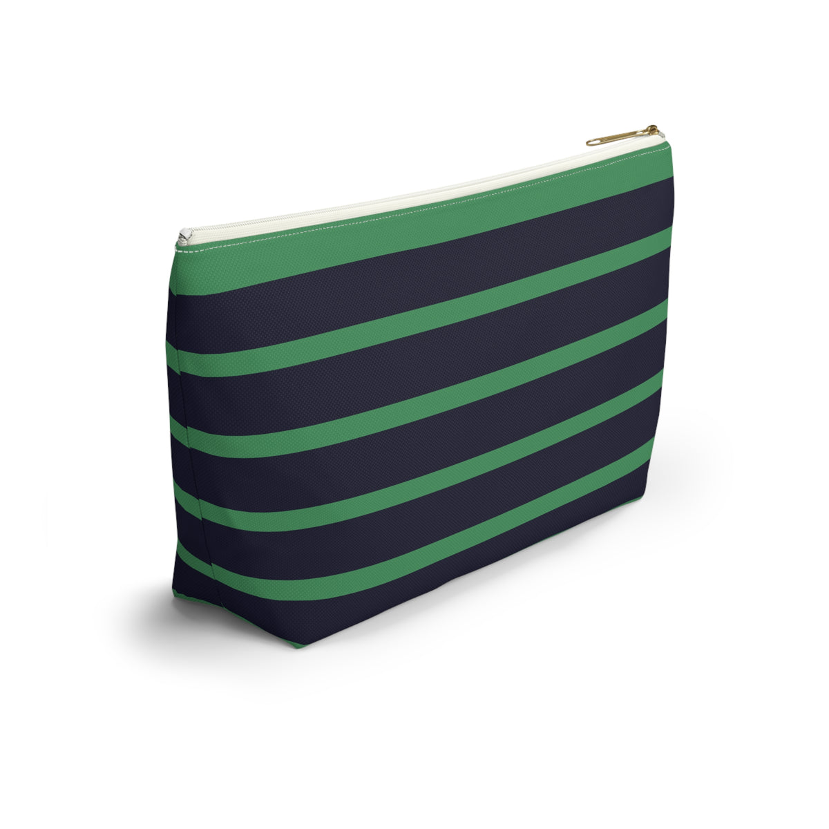Summer Stripes - Mahjong Tile Bag - Green & Navy