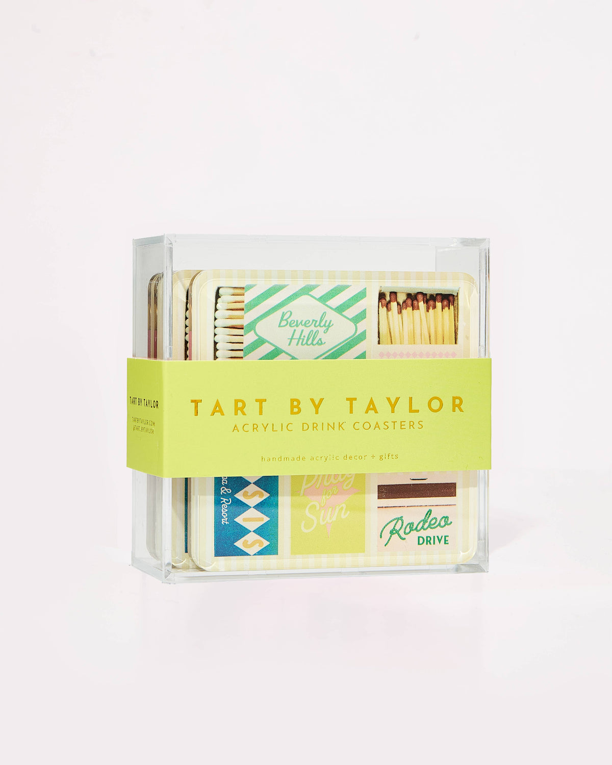 Tart By Taylor - California Matchbook Coasters: Individual Coaster