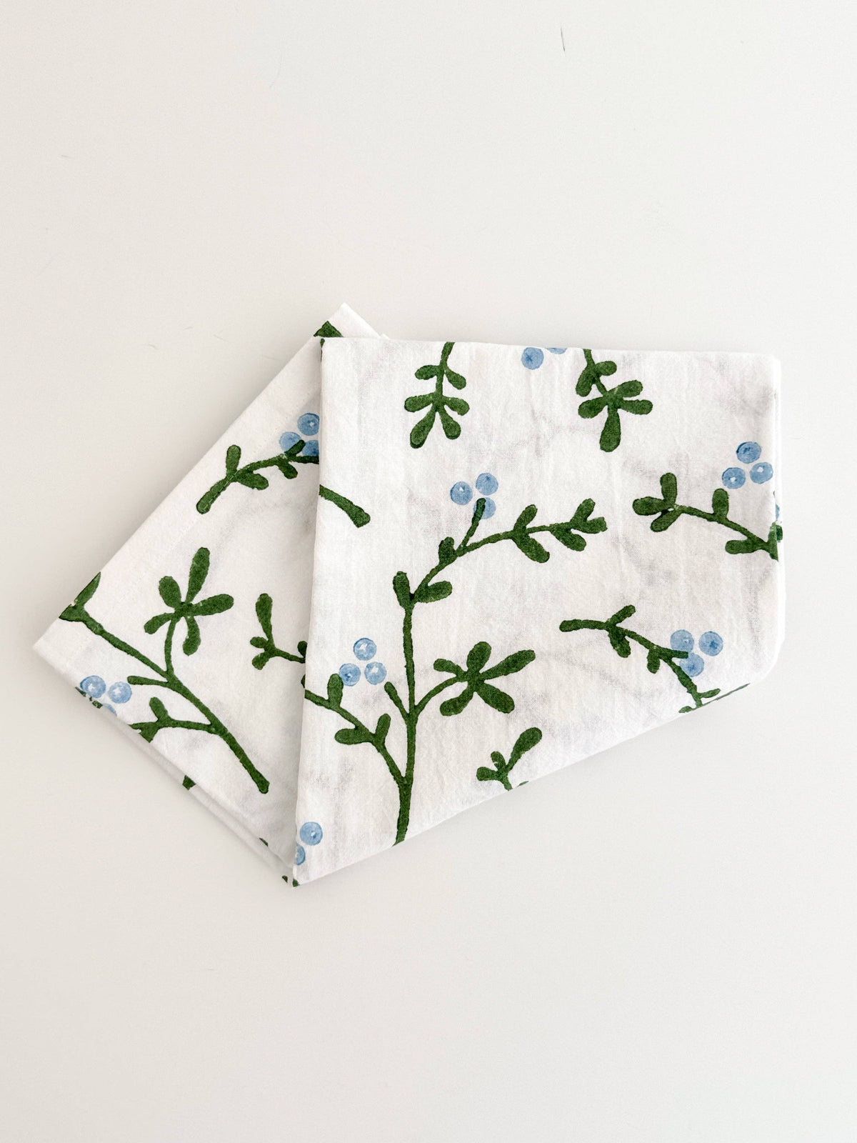 Tea Towel - Winterberry, Evergreen & Red
