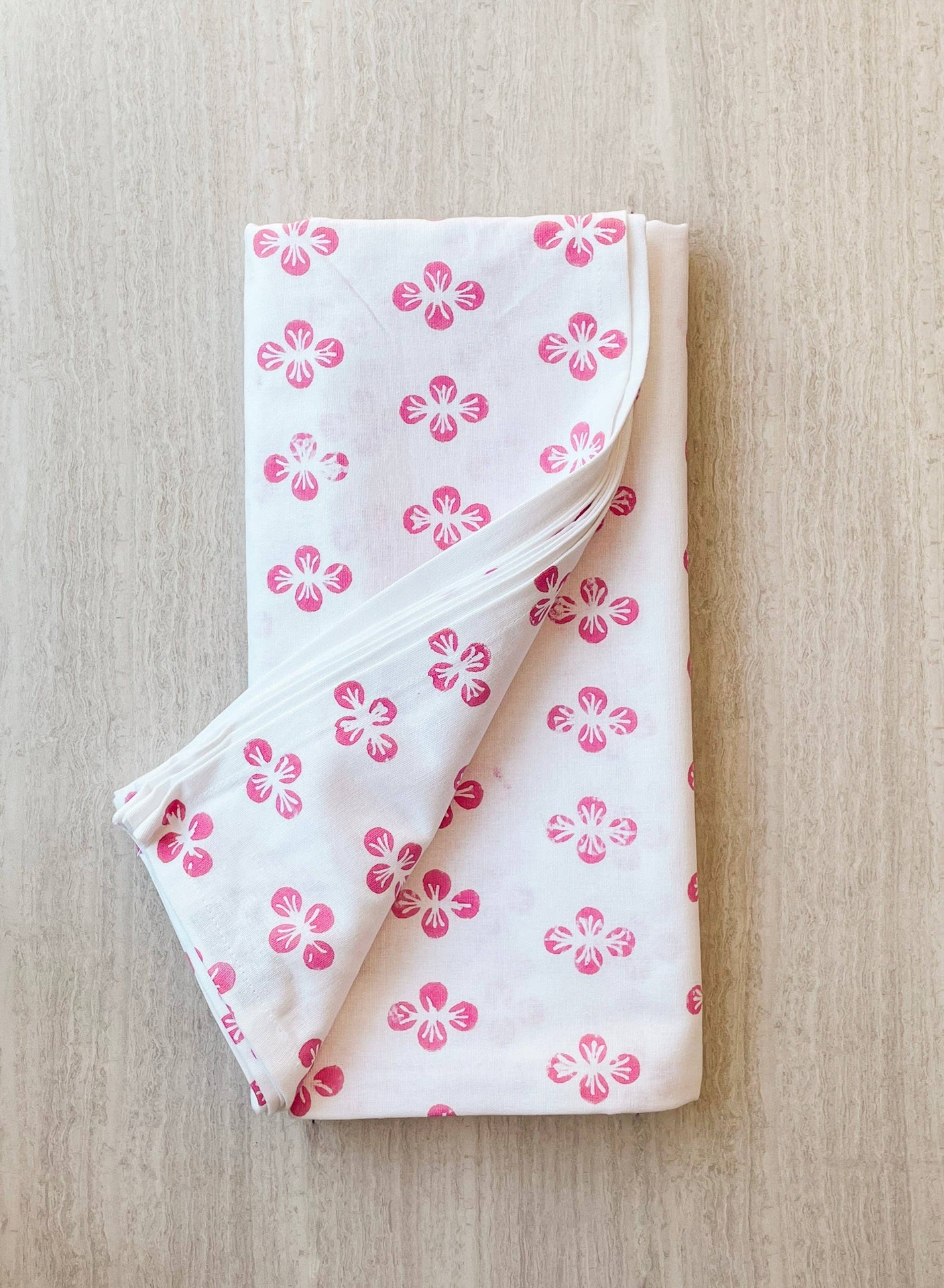Mended - Table Throw - Dogwood, Pink