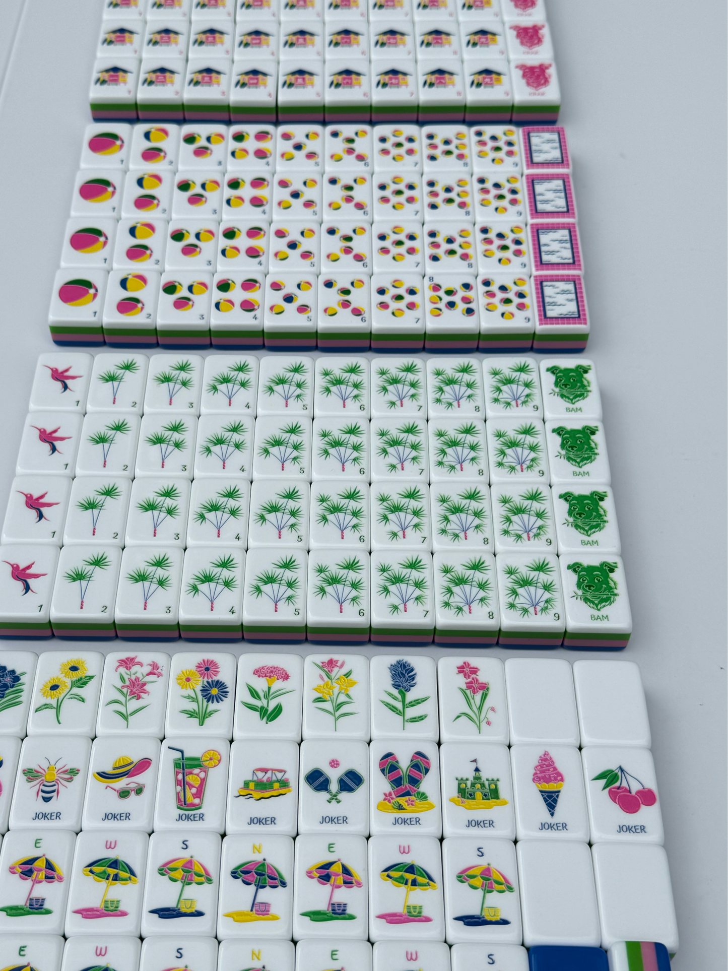 Summer Solstice Mahjong Tiles