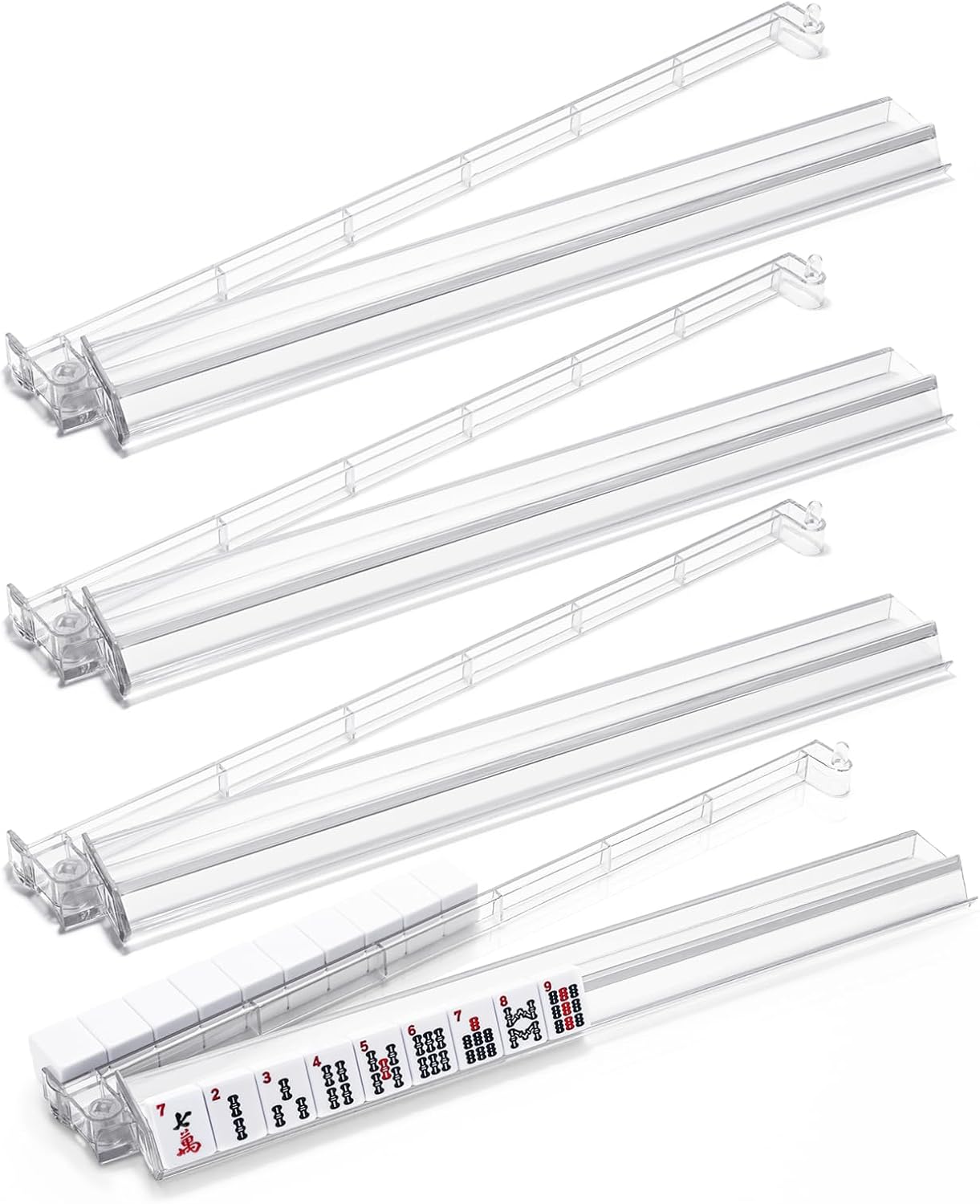 Mahjong Rack and Pusher set of 4