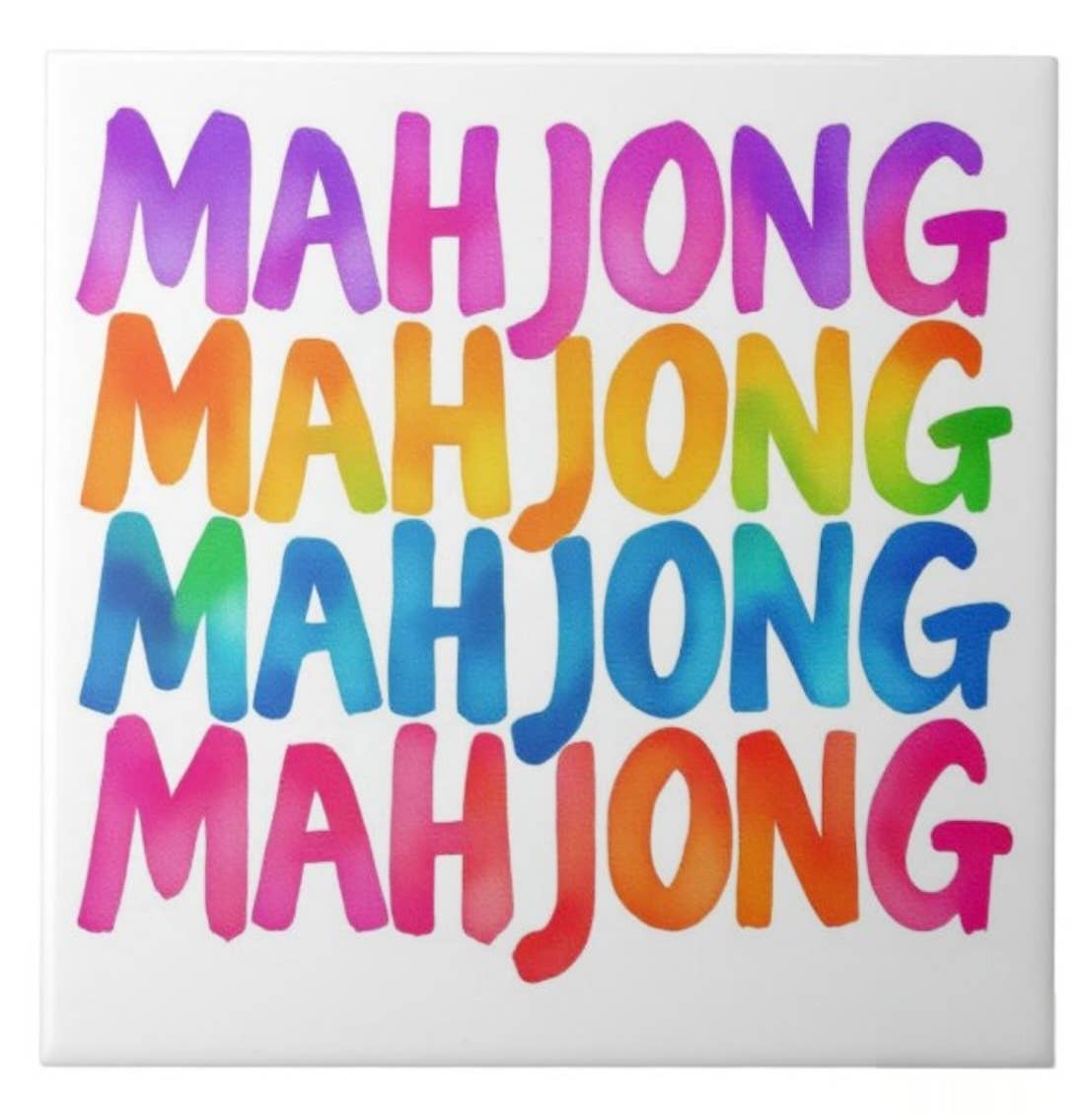 Mahjong Glass Coaster Set