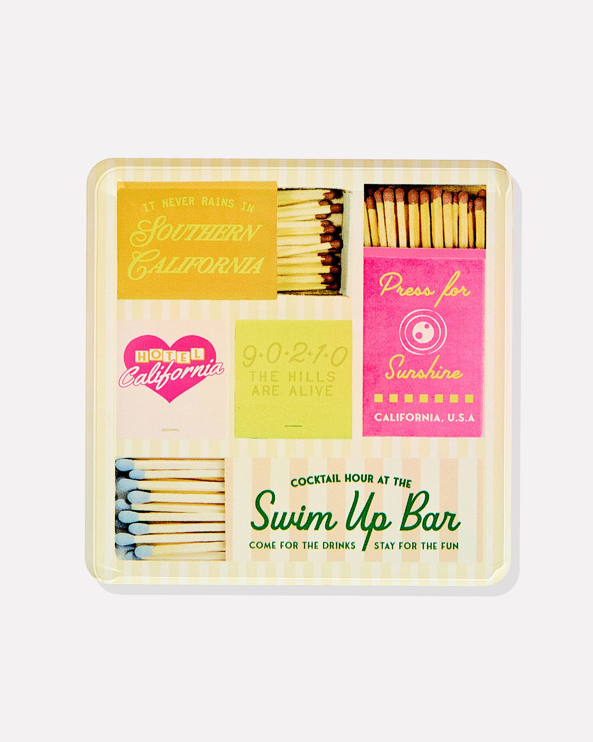 Tart By Taylor - California Matchbook Coasters: Individual Coaster