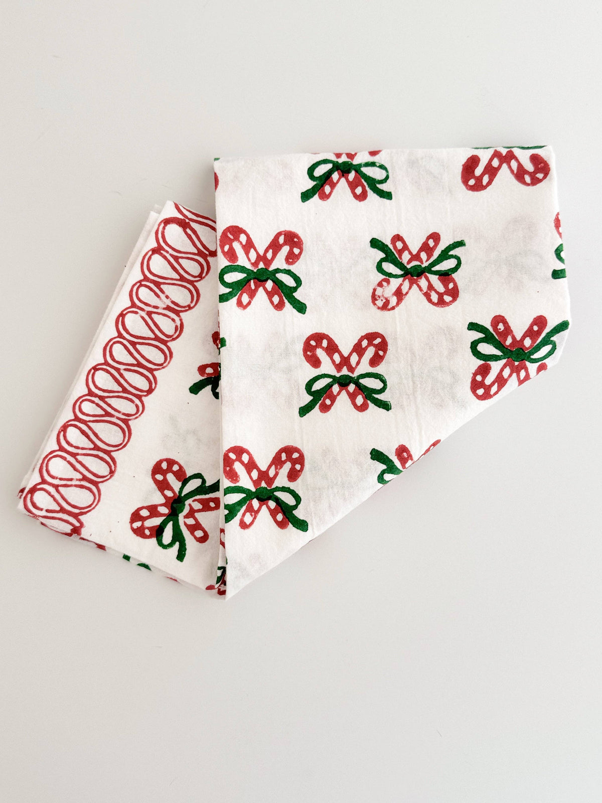 Candy Cane (small), Evergreen & Red