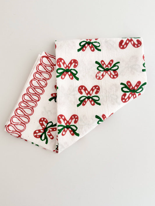Candy Cane (small), Evergreen & Red