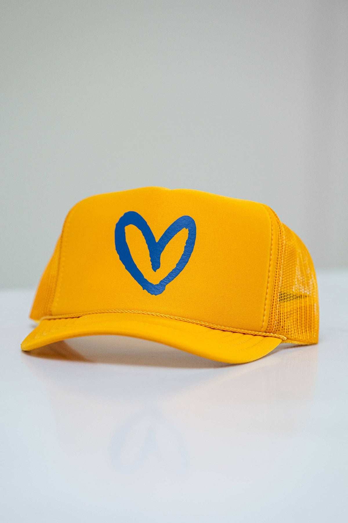 Green House of Shan, INC - Imperfect Heart Trucker Hat - Classic Colorways: Green/Pink