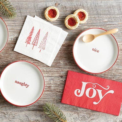 Angle - Face to Face Holiday Appetizer Plates - Set of 4