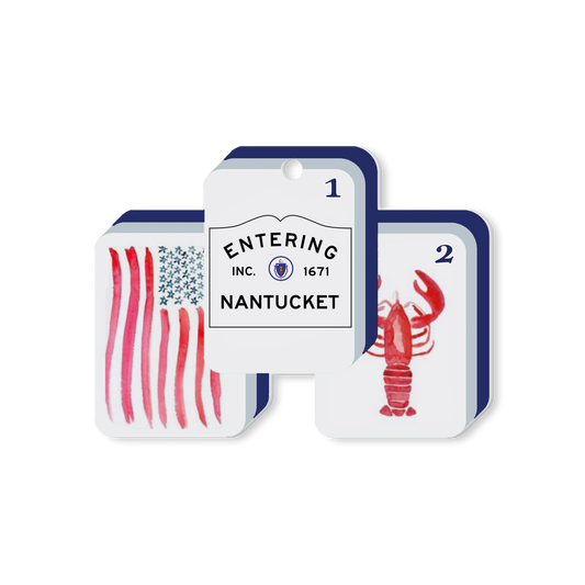 Toss Designs - Ornament- Mahjong Nantucket