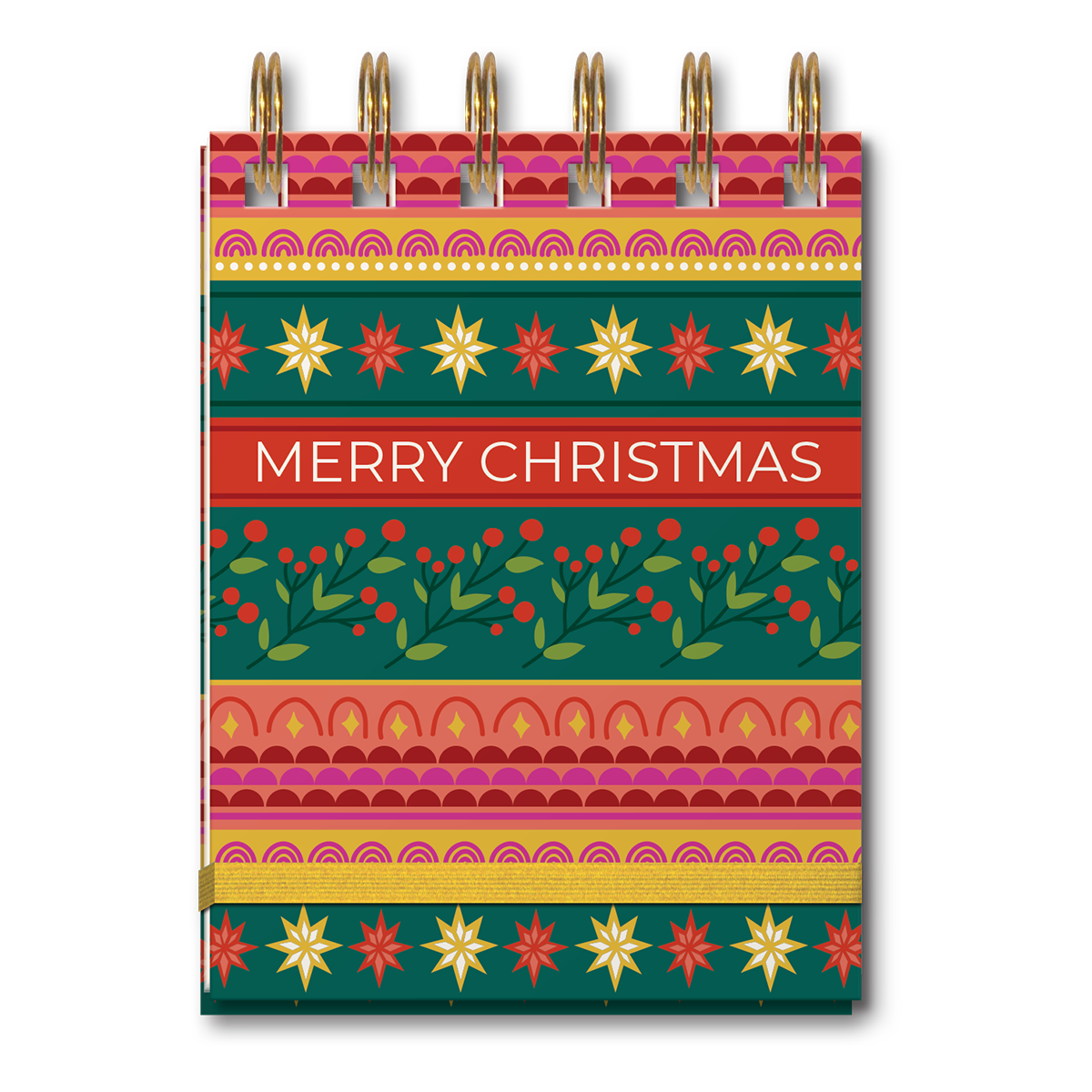 Lady Jayne - SPIRAL NOTEPAD FESTIVE CHRISTMAS