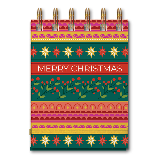 Lady Jayne - SPIRAL NOTEPAD FESTIVE CHRISTMAS