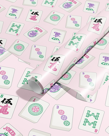 Mahjong Tiles Wrapping Paper