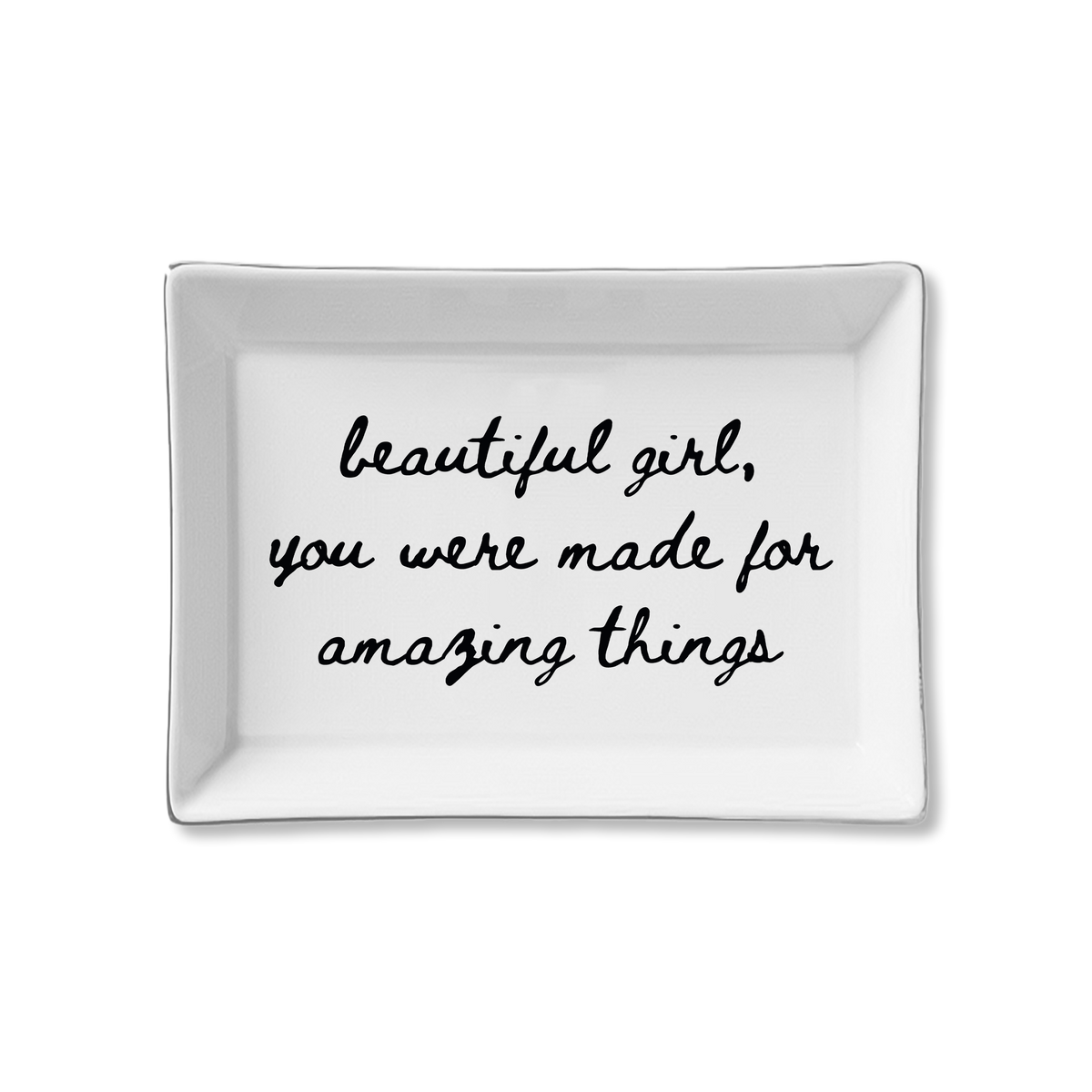 Toss Designs - Ceramic Tray- beautiful girl