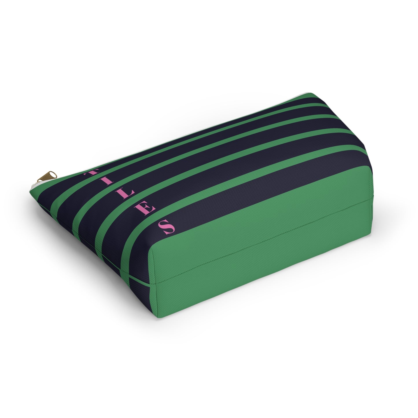 Summer Stripes - Mahjong Tile Bag - Green & Navy