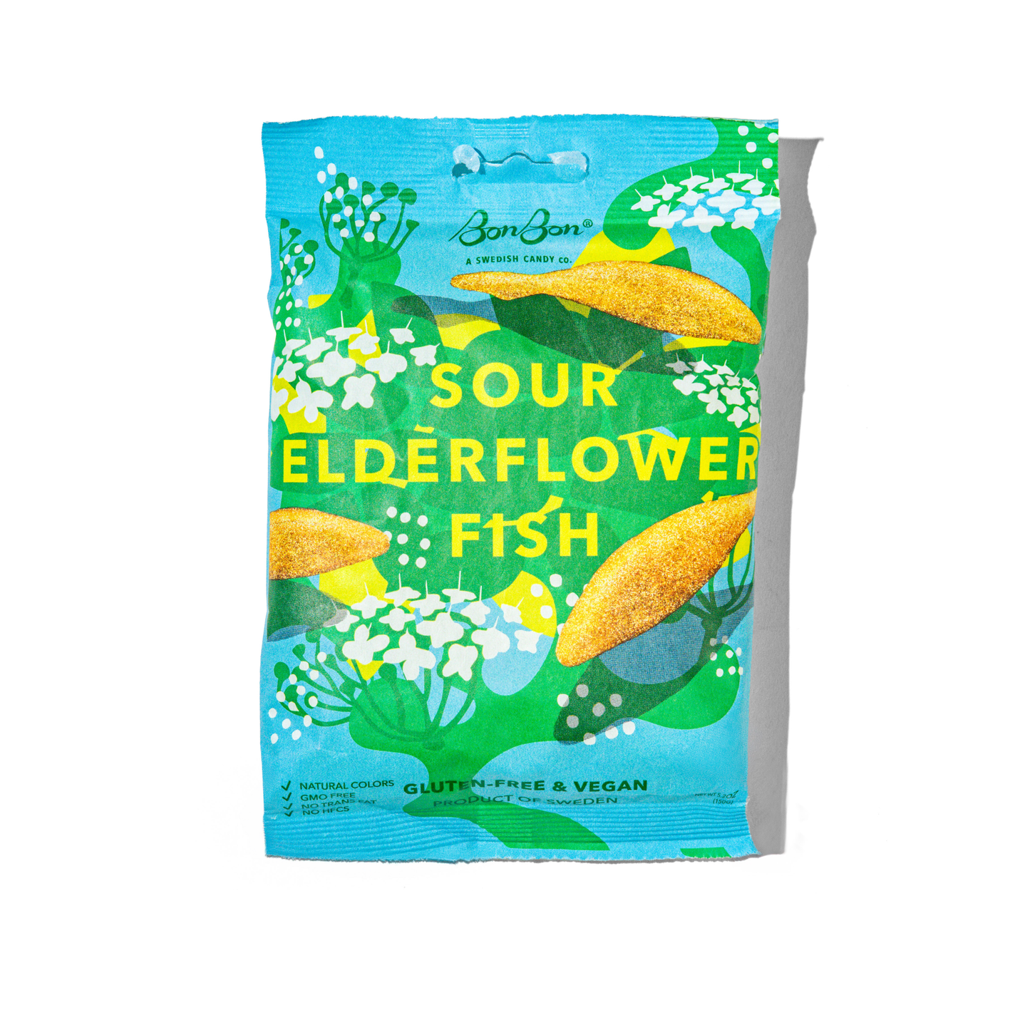 Sour Elderflower Fish - Swedish Candy 5.2oz (150g)