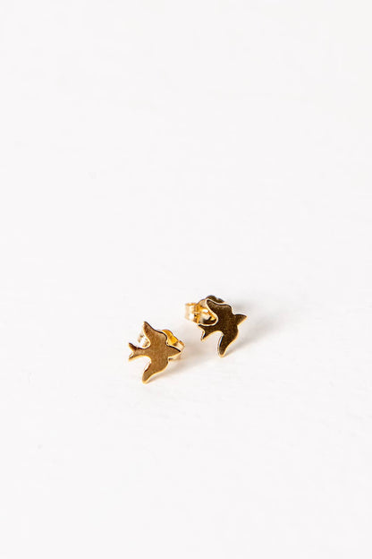 Tiny Sparrow Stud Earrings