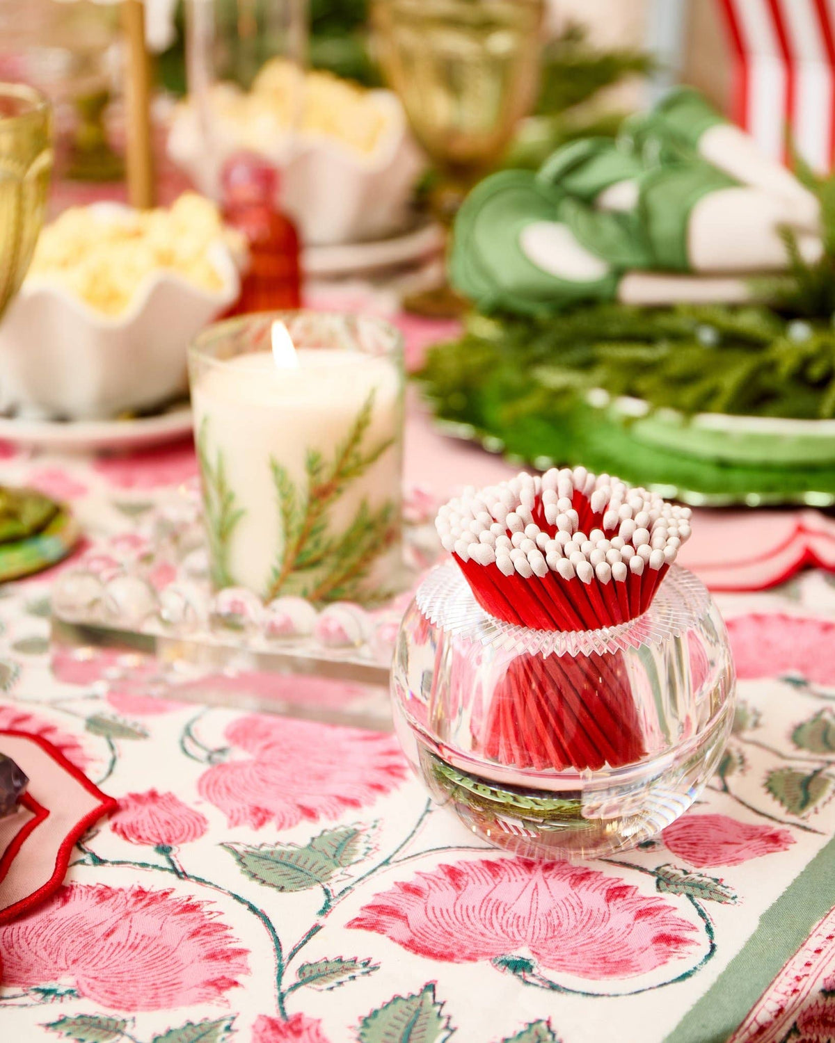 Round Match Striker - Candy Cane Matches