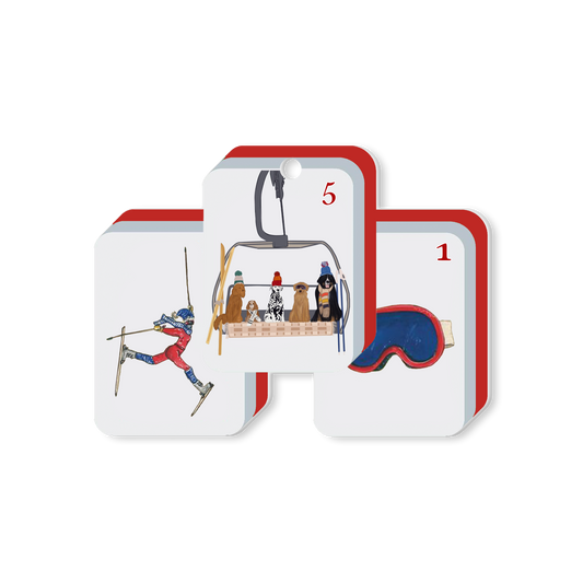 Toss Designs - Ornament- Mahjong SKI