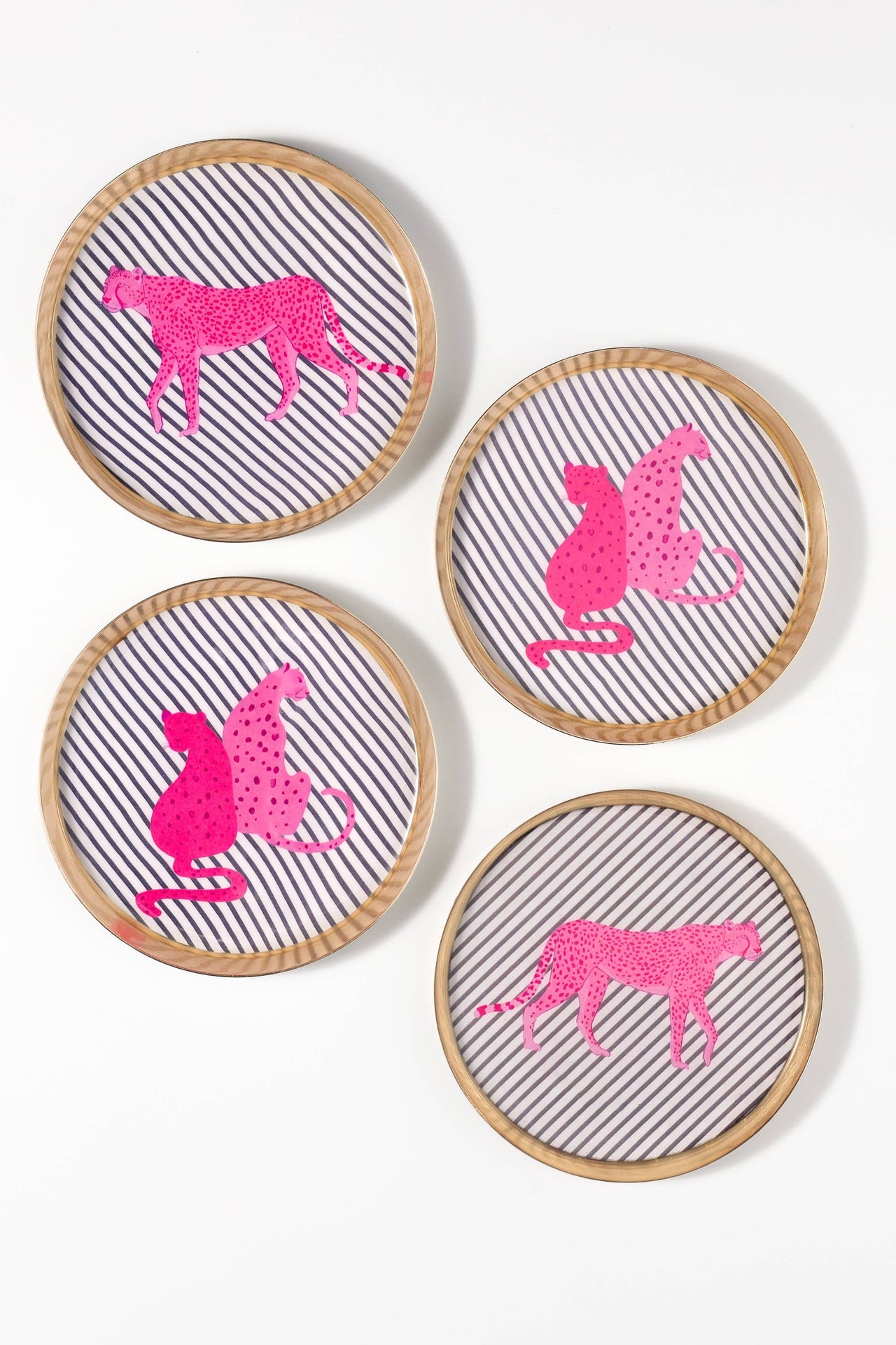 Tiramisu - Bold Pop Metal Coaster Set