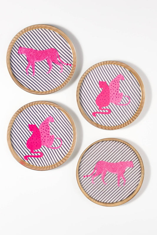 Tiramisu - Bold Pop Metal Coaster Set