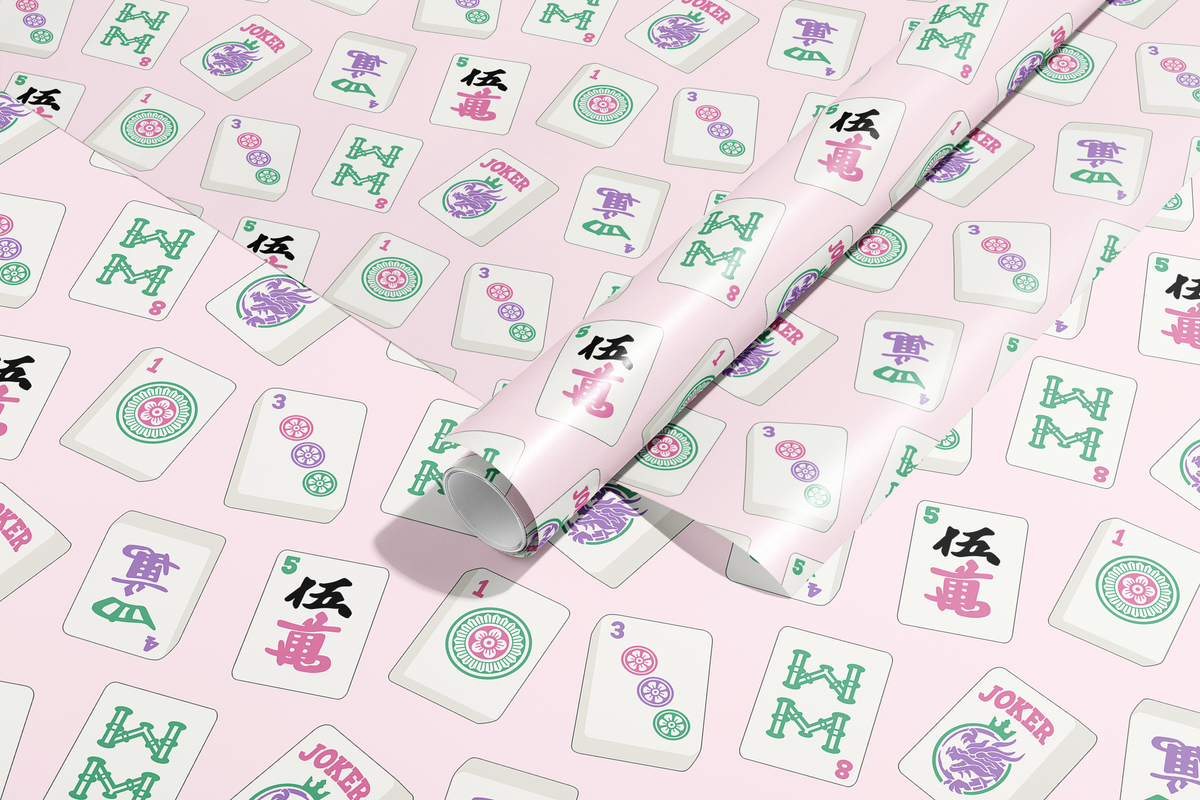 Mahjong Tiles Wrapping Paper