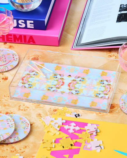 Tart By Taylor - Brooks Avenue Pink Small Tray | Laura Park Designs x Tart