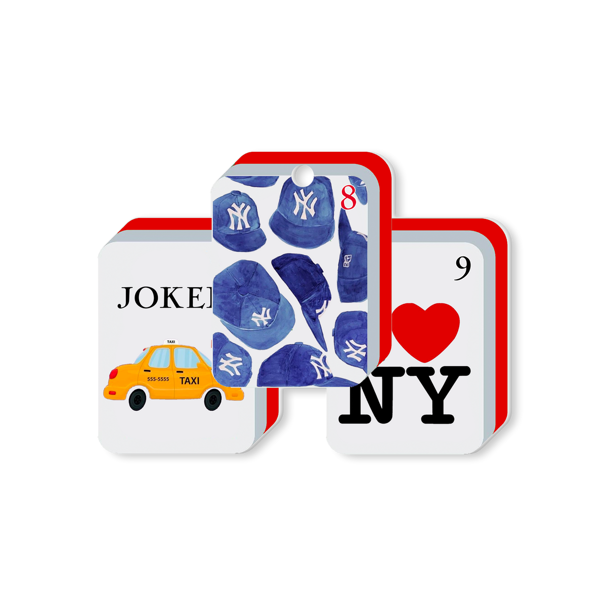 Toss Designs - Ornament- Mahjong NY