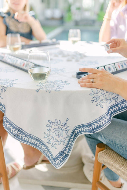 Mended - Table Throw - Lotus (Large), Uniform Blue & Navy