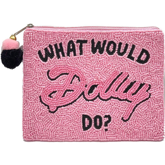 Pizzazz, Inc. - What Would Dolly Do? Beaded Coin Pouch
