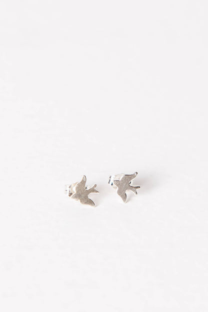 Tiny Sparrow Stud Earrings