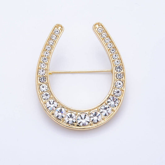 Horseshoe Brooch - Mahjong Gift