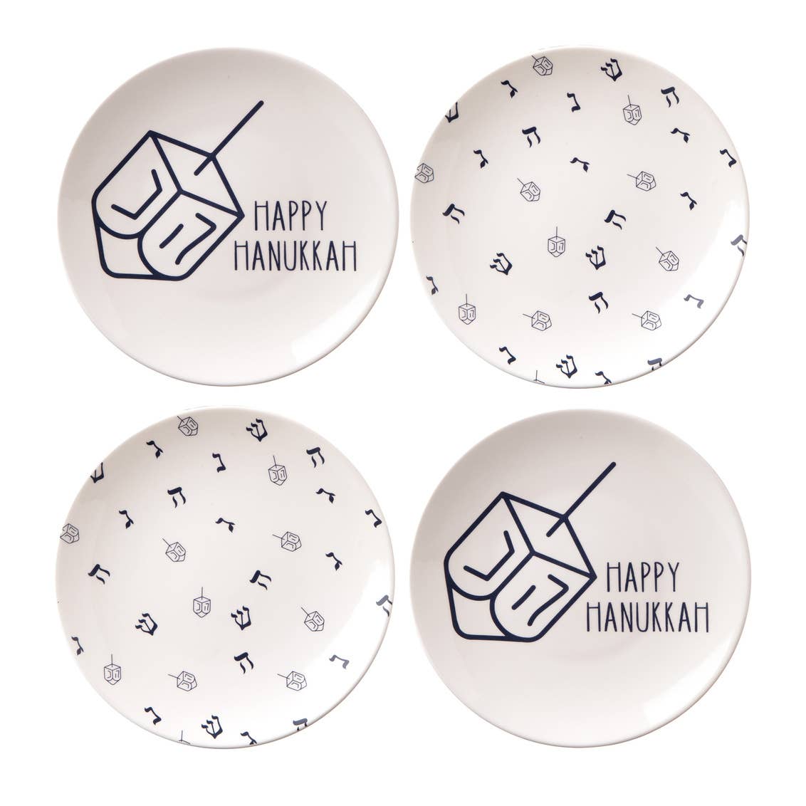 Godinger - Set of Four Hanukkah Plates