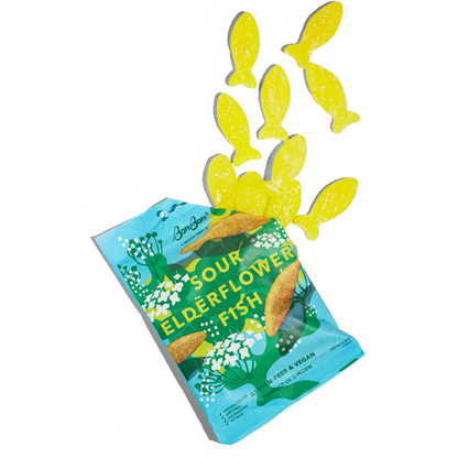 Sour Elderflower Fish - Swedish Candy 5.2oz (150g)