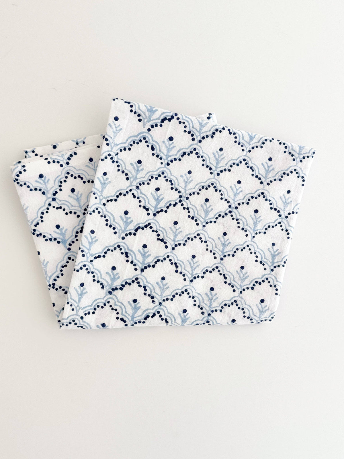 Jaipur, Navy & Uniform Blue Tea Towel
