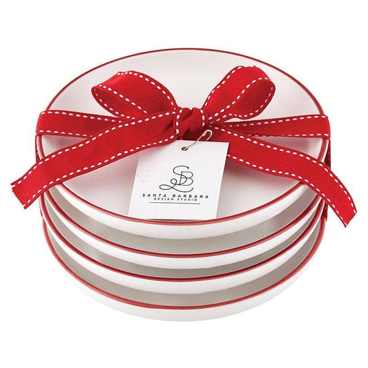 Angle - Face to Face Holiday Appetizer Plates - Set of 4