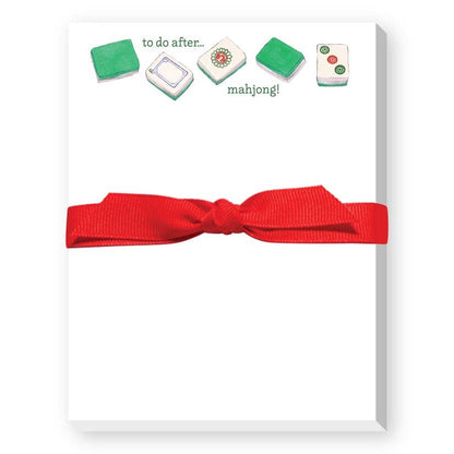 Donovan Designs - TO DO AFTER MAHJONG MINI NOTEPAD: TILES-PURPLE RIBBON