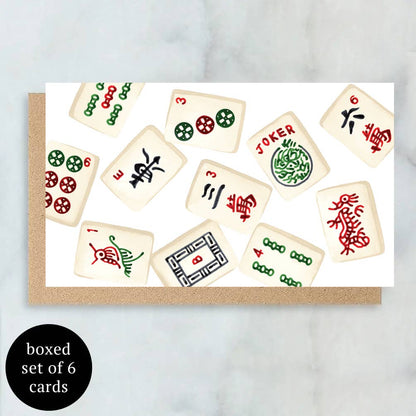Mahjong Mini Cards- Boxed Set of 6 | Blank Everyday