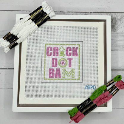 Crack Dot Bam Needlepoint Design (Mahjong)