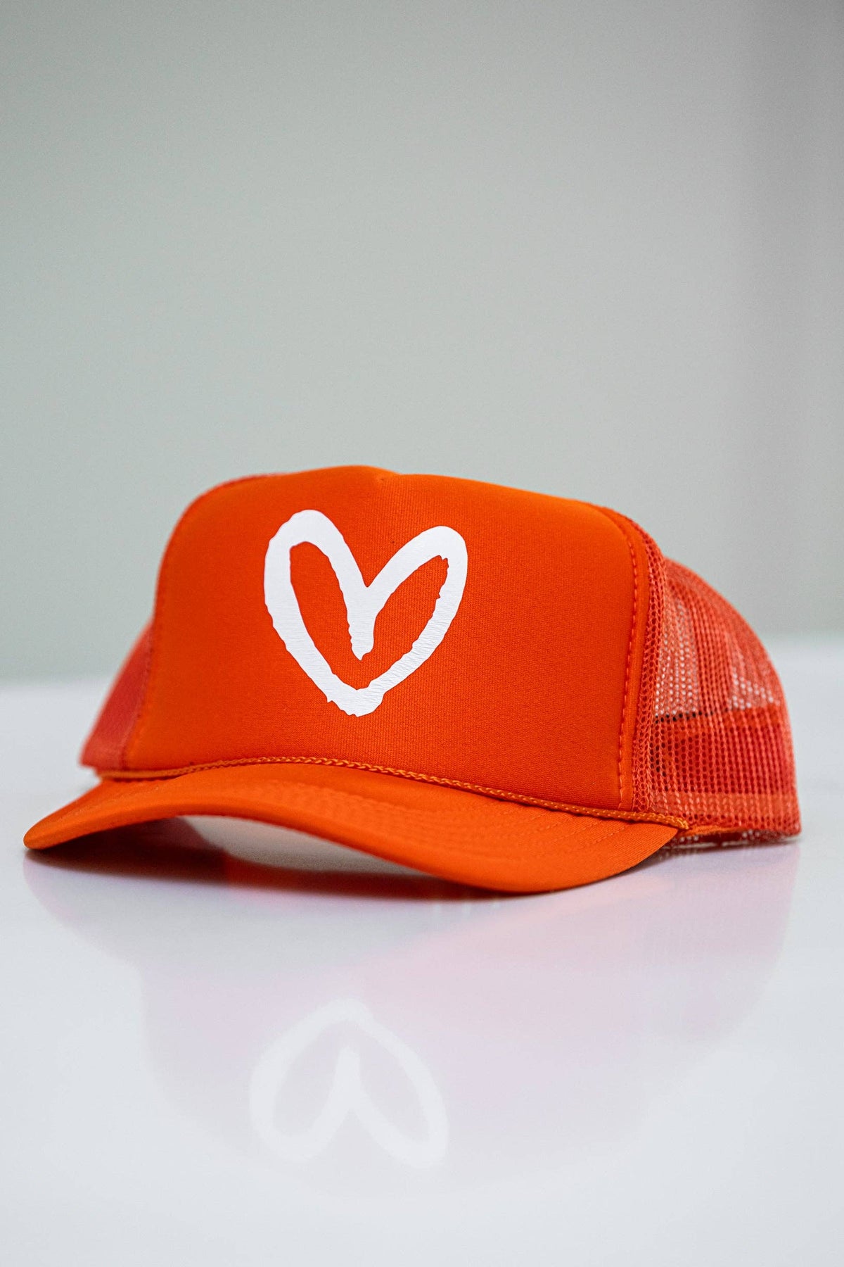 Green House of Shan, INC - Imperfect Heart Trucker Hat - Classic Colorways: Green/Pink