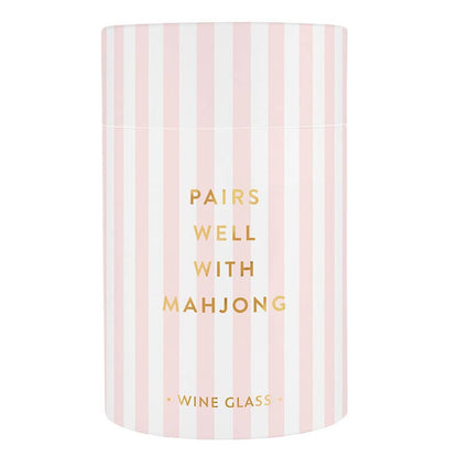 Pairs Well with Mahjong: 17oz, 4.5" H