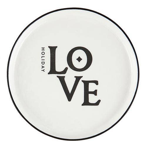 Angle - Holiday Appetizer Plates - Joyful - Set of 4