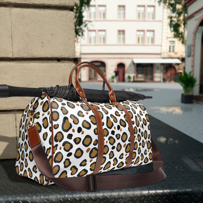 Leopard Print Waterproof Mahj Travel Bag