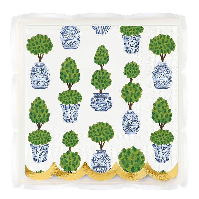 Topiaries - Arcylic Scalloped tray