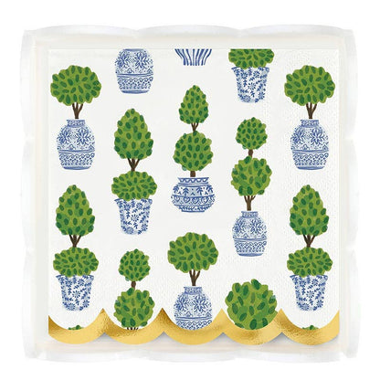 Topiaries - Arcylic Scalloped tray