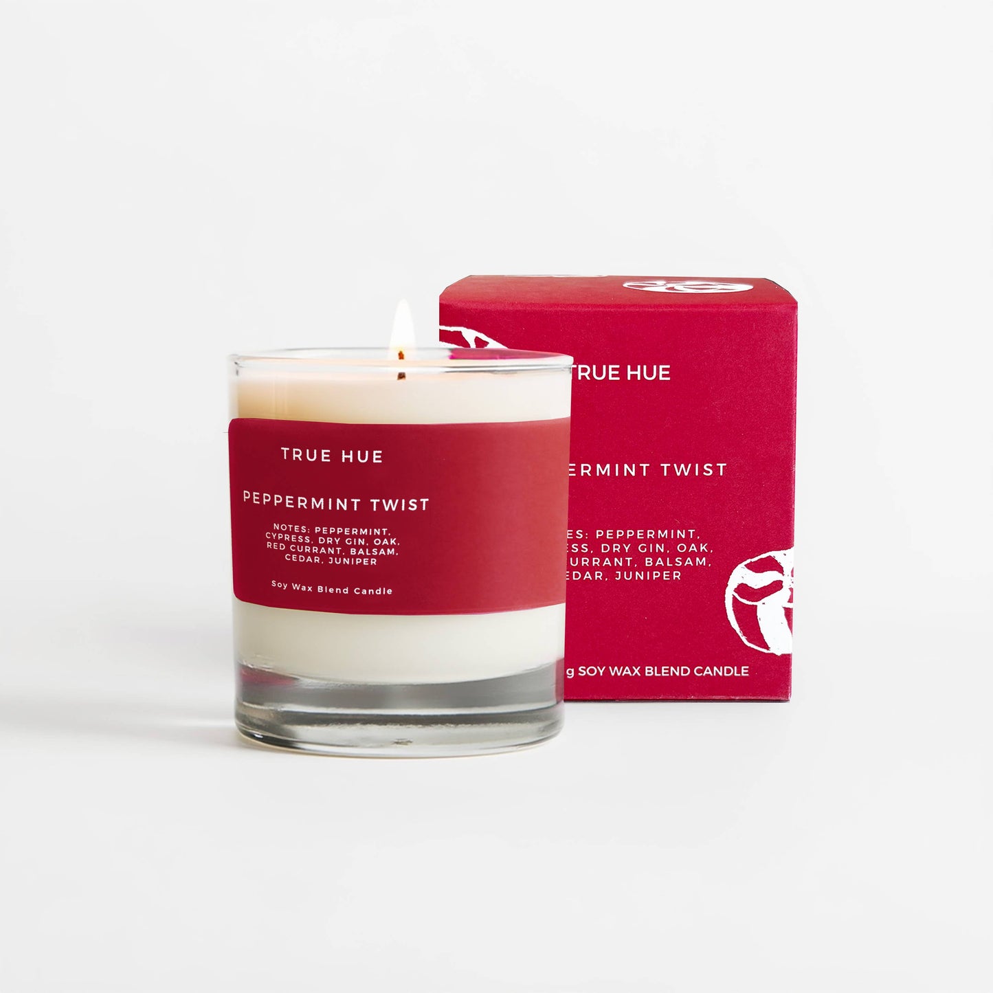 True Hue - Peppermint Twist Candle - FALL / HOLIDAY