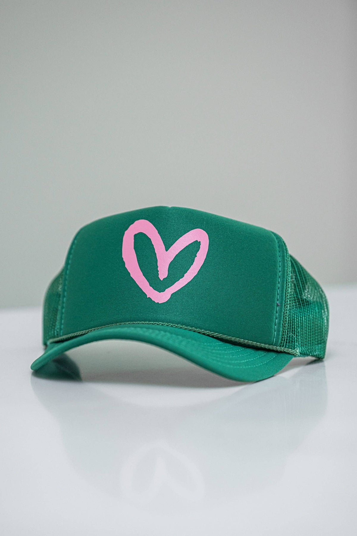 Red/Pink House of Shan, INC - Imperfect Heart Trucker Hat - Classic Colorways: