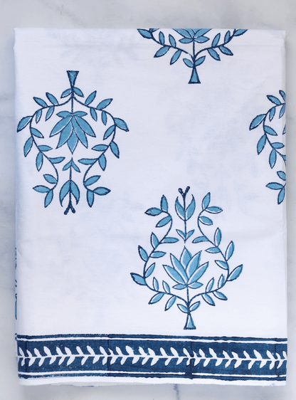 Mended - Table Throw - Lotus (Large), Uniform Blue & Navy