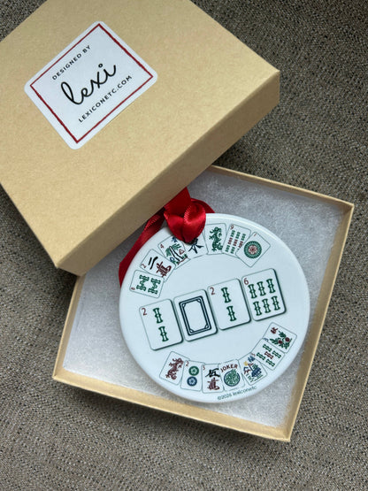 CRAK DOT BAM Mahjong Ornament: SIGNATURE KRAFT BOX